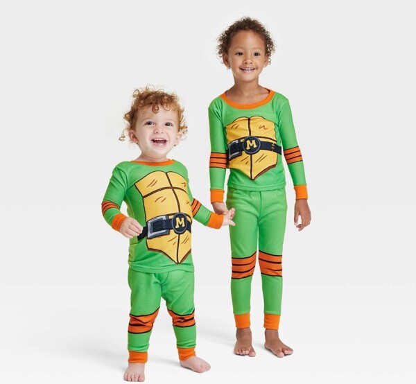 Teenage Mutant Ninja Turtle Michelangelo Look Alike Toddler Pajama