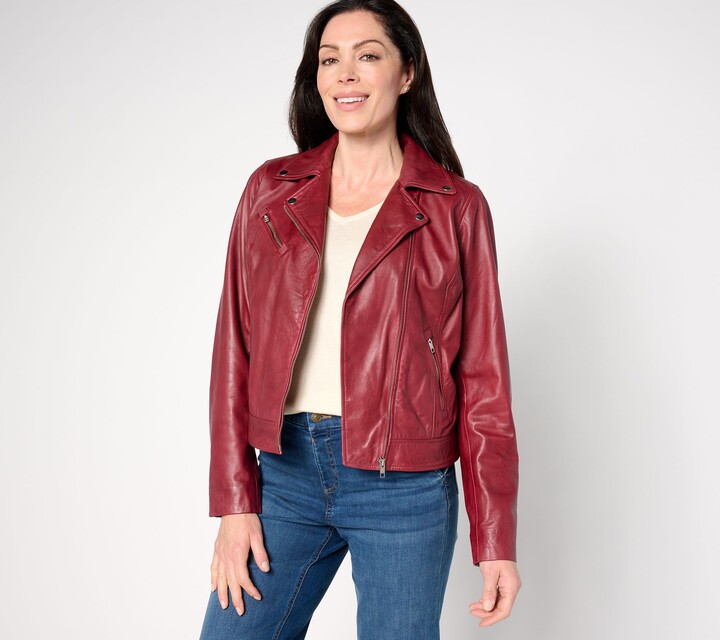 American Leather Co. As Is Washed LeatherMoto Jacket