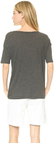 Thumbnail for your product : Alexander Wang T by Lightweight Low Neck Short Sleeve Tee