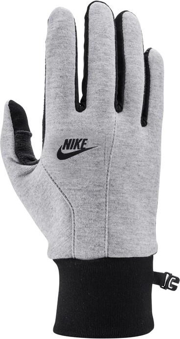 tech fleece gloves grey