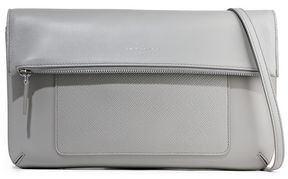 Smythson Panama Smooth And Textured-leather Leather Shoulder Bag