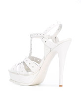 Thumbnail for your product : Saint Laurent perforated Tribute 105 sandals