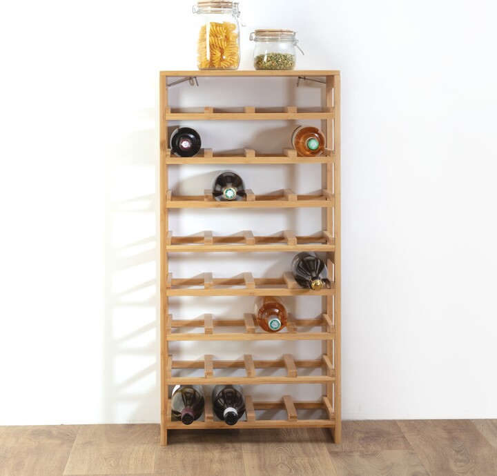 Dunelm Bamboo Modular Wine Rack Brown ShopStyle