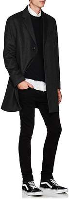 Barneys New York Men's Odessa Striped Wool-Cashmere Felt Overcoat
