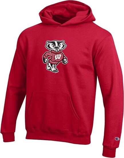 Wisconsin Badgers Champion Kids Hoodie Small Red