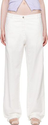 【関税込み】Gimaguas ホワイト Alex トラウザーズ Gimaguas White Alex Trousers - ShopStyle Pants