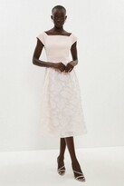 Thumbnail for your product : Coast Bardot Neck Embroidered Midi Dress