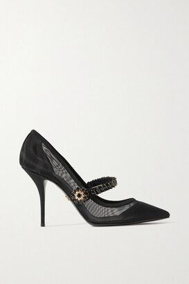 Dolce & Gabbana 105mm Cinderella Swarovski Pumps - ShopStyle