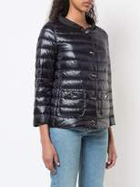 Thumbnail for your product : Herno collarless cropped padded jacket