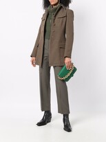 Thumbnail for your product : Sportmax Frayed-Edge Single-Breasted Coat