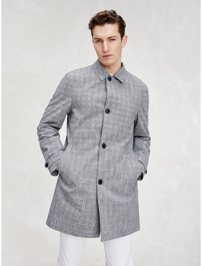 Tommy Hilfiger TH Flex Glen Plaid Car Coat - ShopStyle