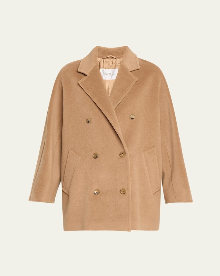 Max Mara Rebus Double-Breasted Wool Cashmere Coat