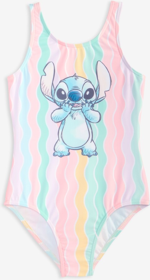 Dream Wave Dreamwave Stitch Girls' 4-6X Striped One-Piece Swimsuit