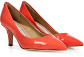 Thumbnail for your product : Diane von Furstenberg Peach Nectar Patent Leather Anette Pumps