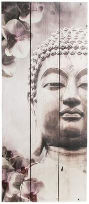 Graham & Brown Buddha Wall Art on Fir Wood - 30 x 70cms