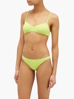 Thumbnail for your product : Solid & Striped The Rachel Ribbed Bikini Briefs - Green