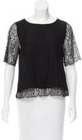 Thumbnail for your product : Marissa Webb Silk Underlay Lace Top w/ Tags