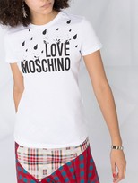Thumbnail for your product : Love Moschino rain logo short sleeved T-shirt