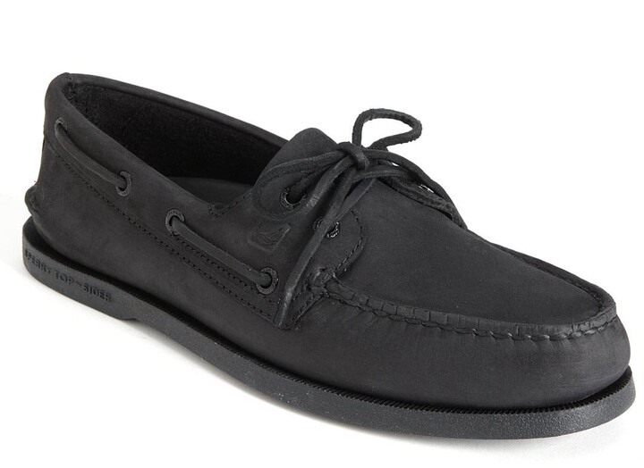 black sperrys mens