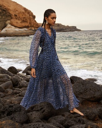 Vertrouwen achterlijk persoon mogelijkheid Fabienne Chapot Ocean Blue Azure Maxi Dress - ShopStyle
