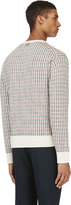 Thumbnail for your product : Thom Browne Red Two-Way Stripe Knit Sweater