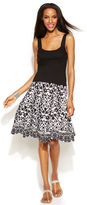 Thumbnail for your product : INC International Concepts Embellished Printed A-Line Skirt