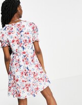 Thumbnail for your product : Influence square neck floral mini dress