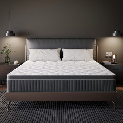 Alwyn Home 10" Medium Cooling Gel Memory Foam Hybrid Mattresses in a Box with Certipur-US and Oeko TEX Certified