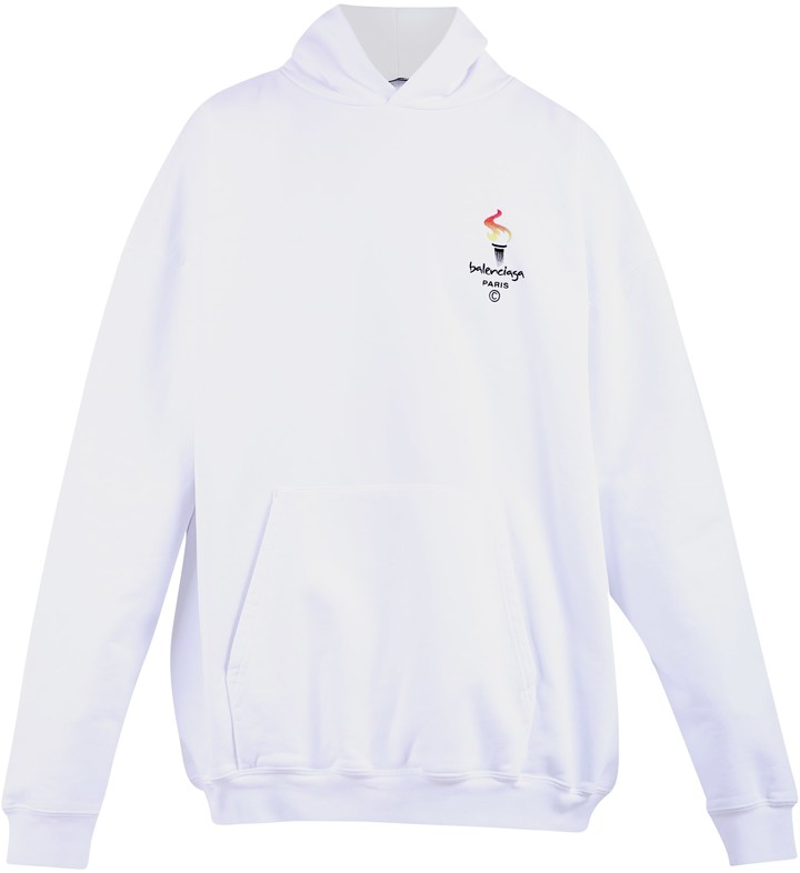 balenciaga white sweatshirt