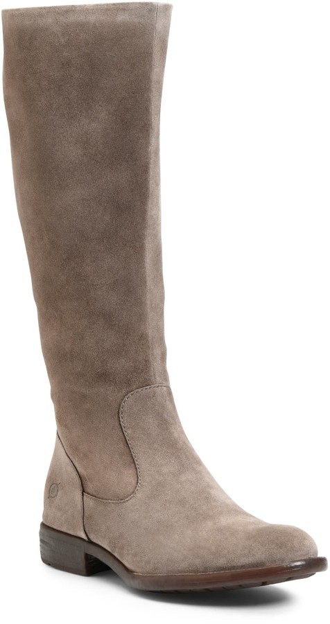 taupe riding boots