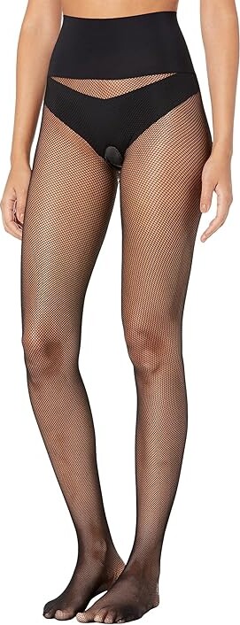 Commando the very fine fishnet Women's Tights Hose Black : SM, Microfiber/Nylon/Elastane