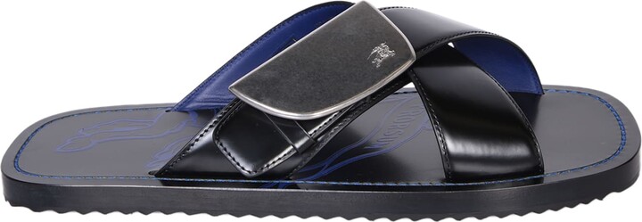 Burberry Thor Sandal in Black - ShopStyle