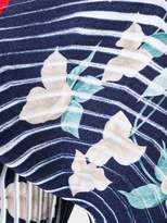 Thumbnail for your product : Ferragamo structured ribbed print dress