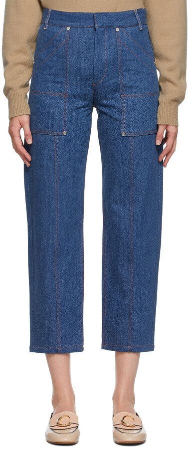 Chloé Women's Cropped Jeans | Shop the world's largest collection 