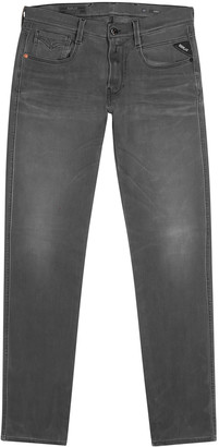 Replay Anbass Hyperflex+ grey slim-leg jeans