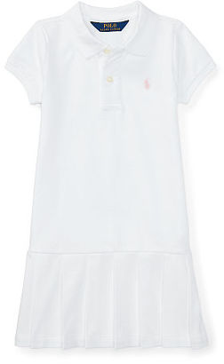 Ralph Lauren Girls 2-6X Stretch Mesh Polo Dress
