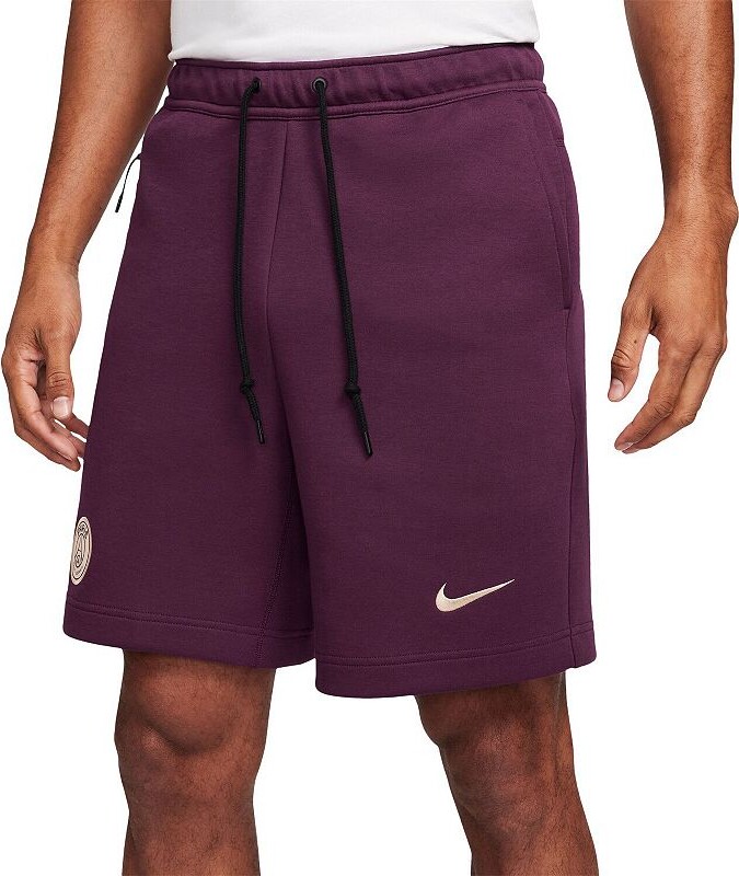 Men's Nike Burgundy Paris Saint-Germain 2024/25 Tech Fleece Shorts