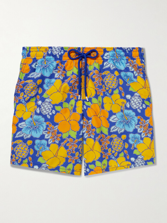 Vilebrequin Moorea Straight-Leg Mid-Length Printed ECONYL® Swim Shorts