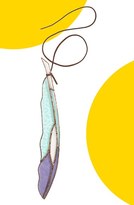 Thumbnail for your product : Colin Adrian 'Diamond Eye' Stained Glass Feather