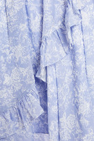 Thumbnail for your product : Caroline Constas Adelle Asymmetric Ruffled Floral-print Chiffon Skirt