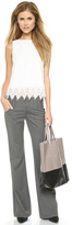 Thumbnail for your product : Alice + Olivia Olivia Boot Cut Pants with Wide Waistband