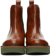 Thumbnail for your product : Dries Van Noten Tan Polished Chelsea Boots