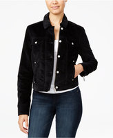Thumbnail for your product : Jessica Simpson Angela Velvet Trucker Jacket