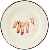 Thumbnail for your product : Seletti White Toitletpaper Edition Finger Hand Plate
