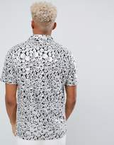 Thumbnail for your product : ASOS EDITION regular fit sequin geo shirt in silver
