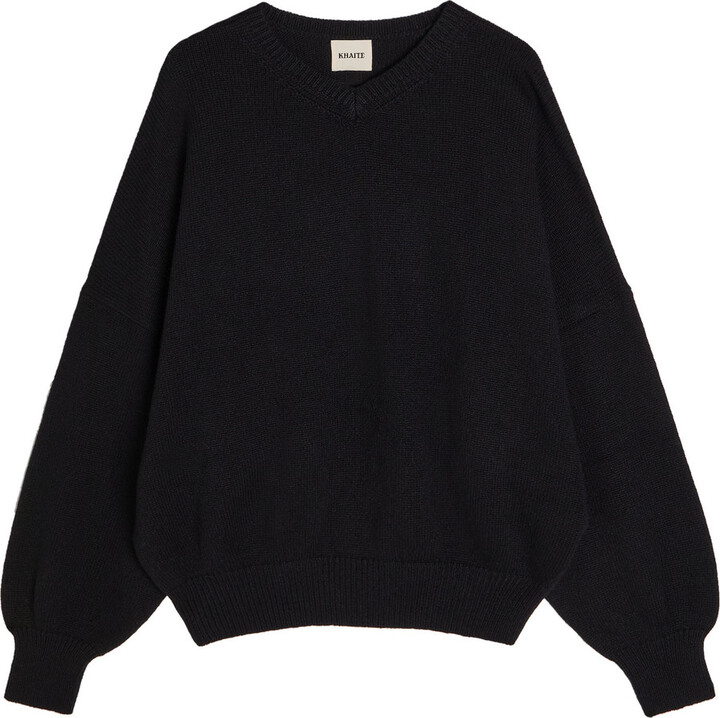 KHAITE Wolfe Melange Cashmere Sweatshirt
