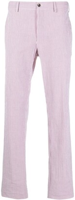 Pt01 Striped Straight-Leg Trousers