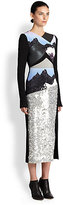 Thumbnail for your product : Peter Pilotto Sona Mixed-Media Printed Dress