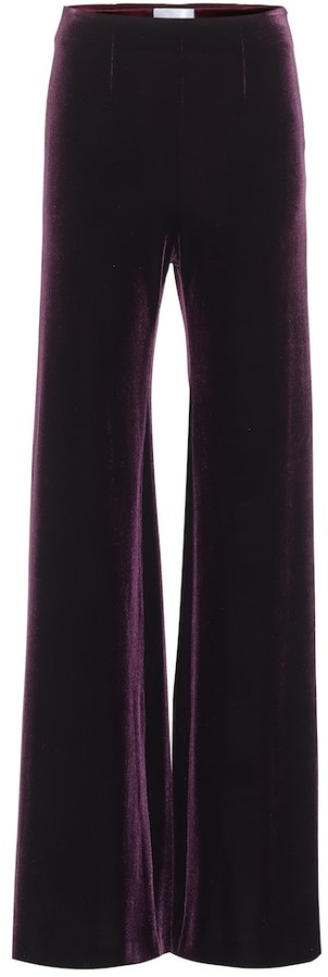 purple velvet jeans