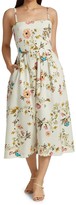 Thumbnail for your product : Monique Lhuillier Tuileries Printed Tea-Legnth Dress